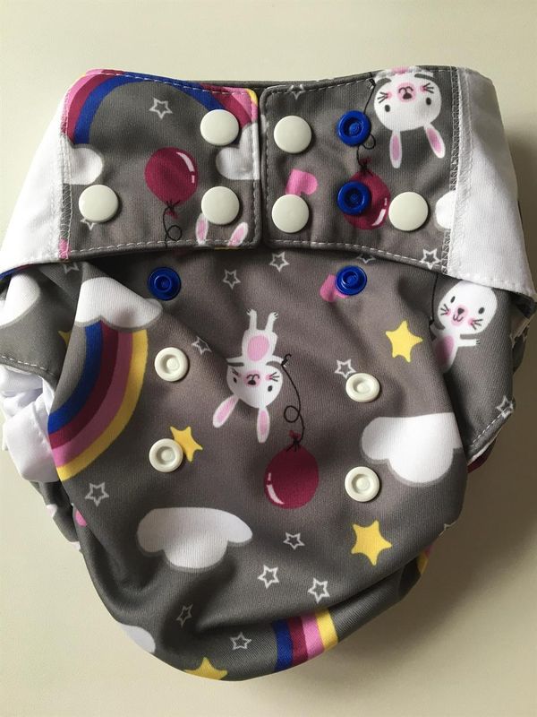 Mommy Mouse One Size lomme tøybleie FLEECE CLOUD