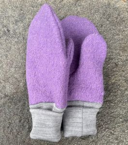Hovedbilde Votter 100% ull 1-3 &aring;r Farge Lavendel