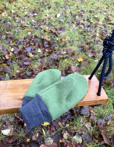 Hovedbilde Votter 100% ull 4-9 &aring;r Farge  Gr&oslash;nn