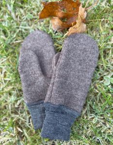 Hovedbilde Votter 100% ull 4-9 &aring;r Farge  Brun 