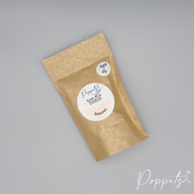 Poppets kluteoppløsning REFILL (lag selv) Natural