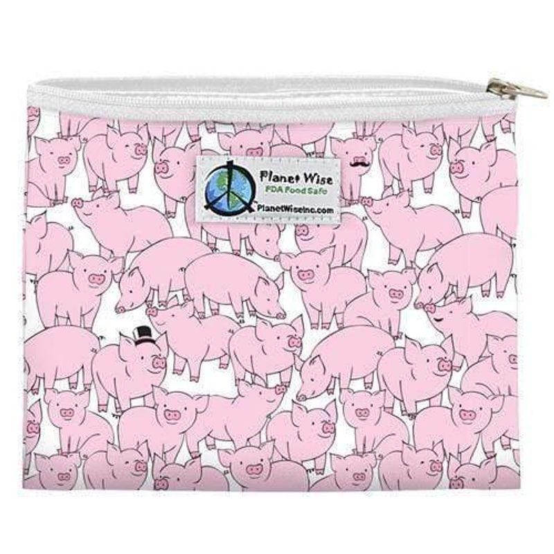 Planet Wise Gjenbrukbar Glidelås Sandwich Bag - Griser